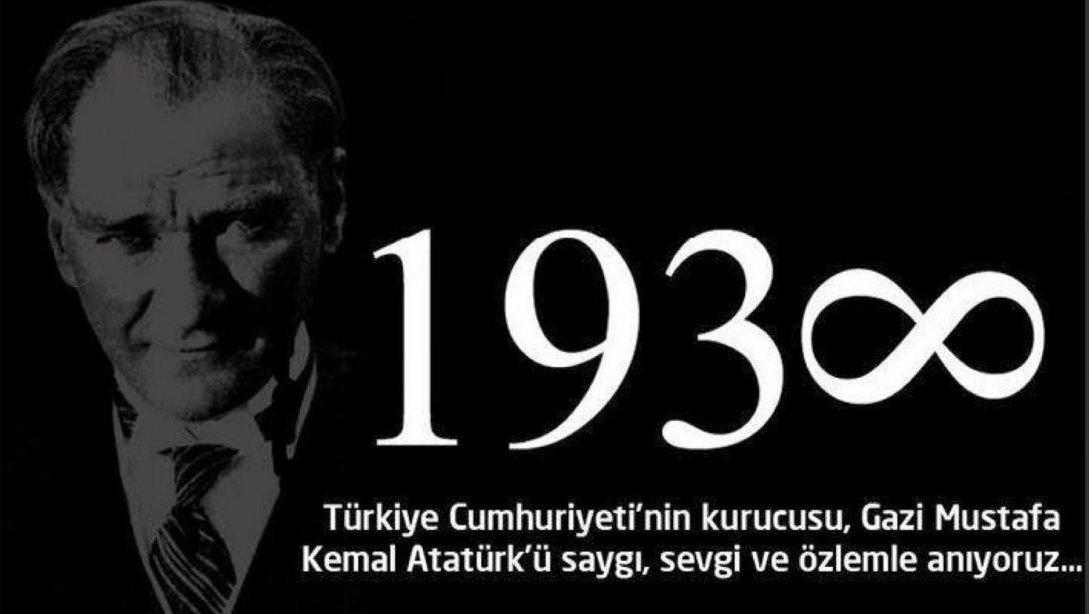 Gazi Mustafa Kemal Atatürk'ü Anma Programı
